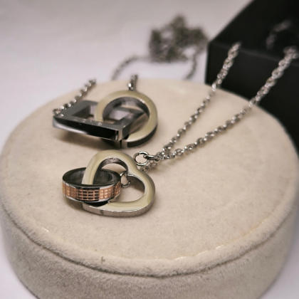 Kaklo papuošalų rinkinys porai "Love forever"