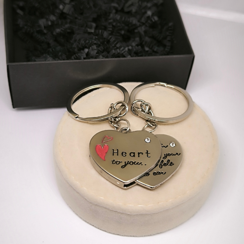 Raktų pakabukų rinkinys porai "Heart to you"