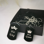 Kaklo papuošalų rinkinys porai ,,King and Queen"