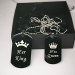 Kaklo papuošalų rinkinys porai ,,King and Queen"