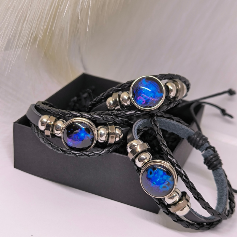 Odinė Unisex apyrankė su Zodiako ženklu