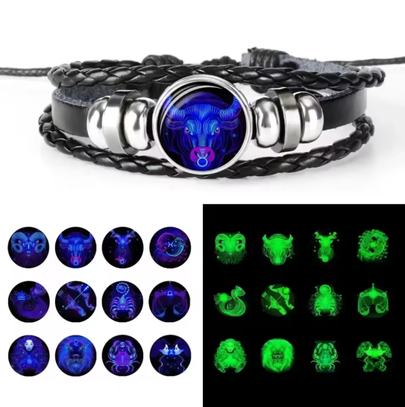 Odinė Unisex apyrankė su Zodiako ženklu