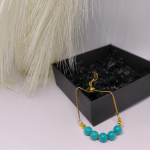 Stilinga apyrankė su mėlynuoju hovlitu „Elegance Blue“