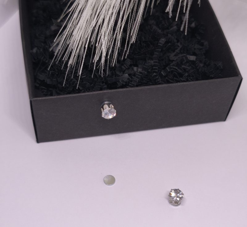 Magnetiniai auskarai "Blizgutis" Magnetiniai auskarai "Blizgutis"