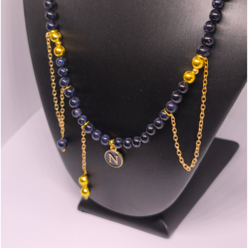 Rankų darbo kaklo papuošalas „Kairo paslaptis“