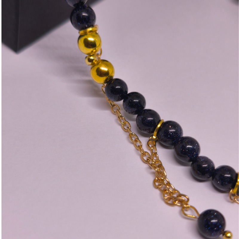 Rankų darbo kaklo papuošalas „Kairo paslaptis“