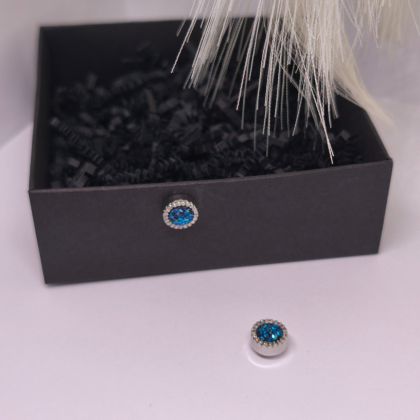 Magnetiniai auskarai „Okeano žiedas“