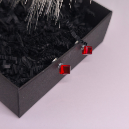 Magnetiniai auskarai „Ugnies kristalai“