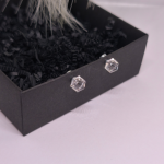 Magnetiniai auskarai „Ledo kristalai“