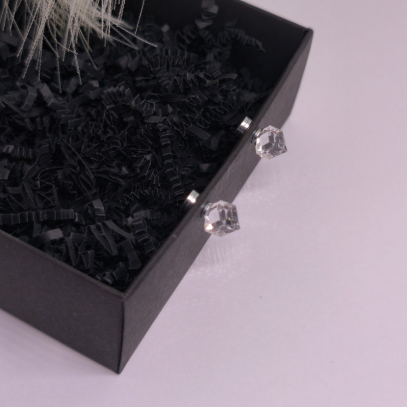 Magnetiniai auskarai „Ledo kristalai“