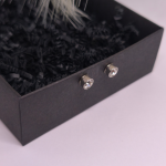 Magnetiniai auskarai „Baltasis žvilgsnis“