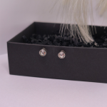 Magnetiniai auskarai „Baltasis žvilgsnis“