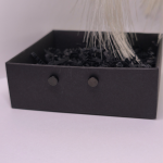 Magnetiniai auskarai „Juodoji tyla“