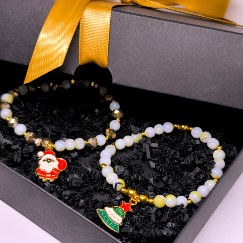 Šventinis kalėdinių apyrankių rinkinys (2 vnt.)