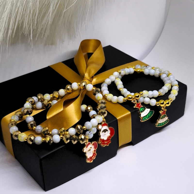 Šventinis Kalėdinių apyrankių rinkinys Šventinis Kalėdinių apyrankių rinkinys