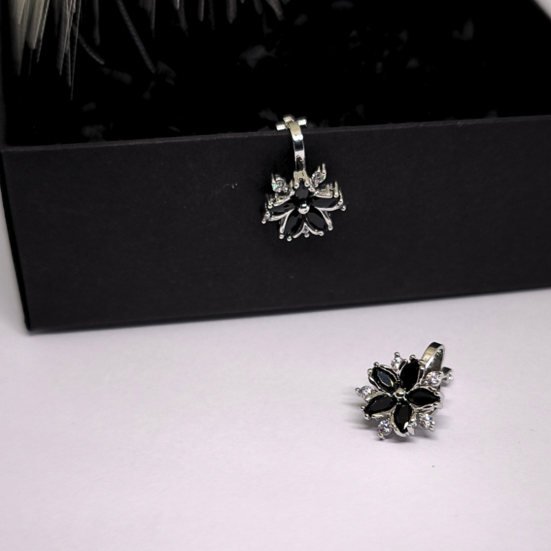 Auskarai - klipsai „Nakties žiedai“