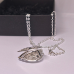 Medalionas „Sidabrinė širdis“