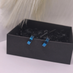 Klipsai „Plieno mėlis“