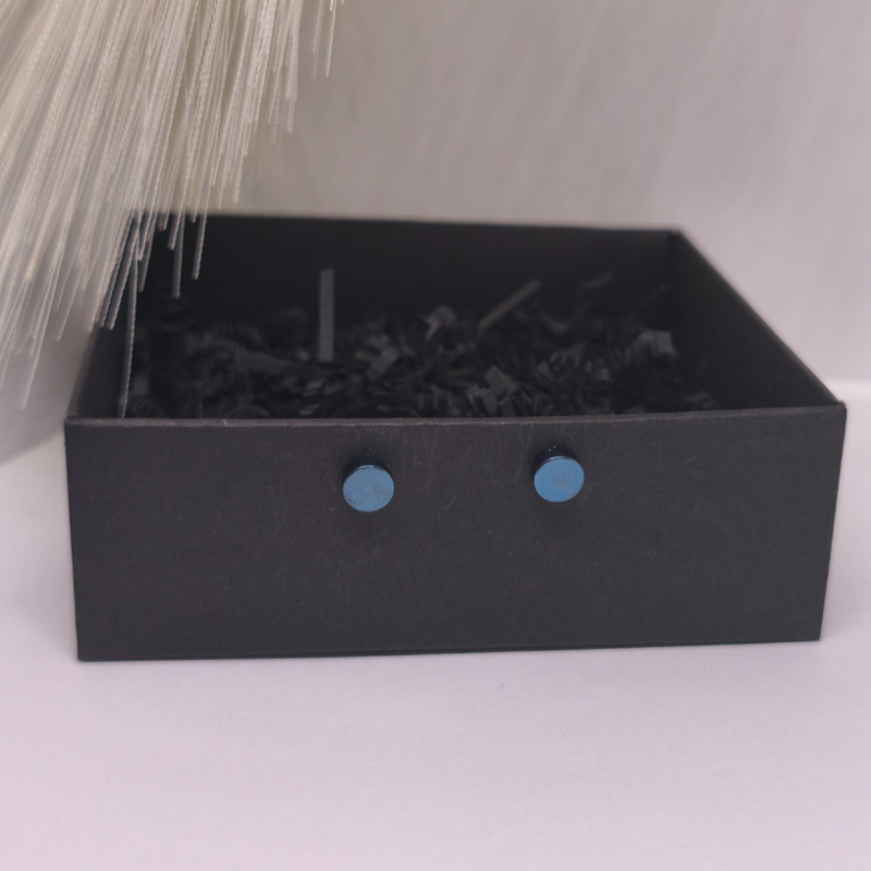 Magnetiniai auskarai „Tylus mėlis“