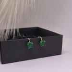 Auskarai – klipsai „Žalioji elegancija“