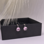 Auskarai – klipsai „Rožinis žavesys“