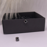 Juodi magnetiniai auskarai