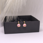 Auskarai – klipsai „Šampano rožė“