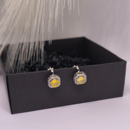 Auskarai – klipsai „Saulės karūna“