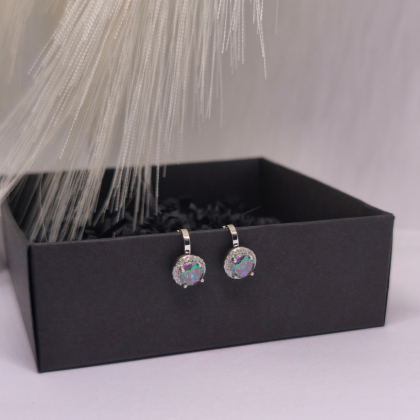 Auskarai – klipsai „Šiaurės pašvaistė“