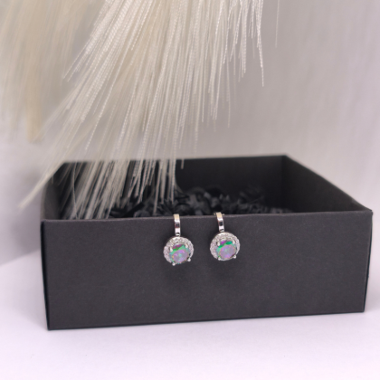 Auskarai – klipsai „Šiaurės pašvaistė“