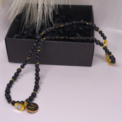 Personalizuotas rankų darbo kaklo papuošalas „Amžinas ryšys“