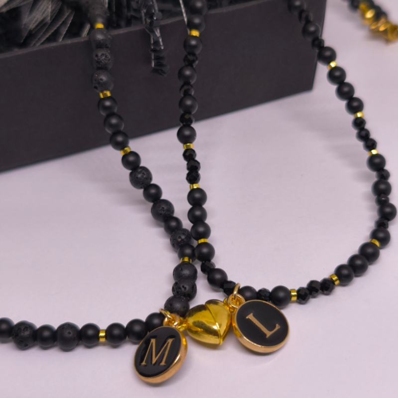 Personalizuotas rankų darbo kaklo papuošalas „Amžinas ryšys“