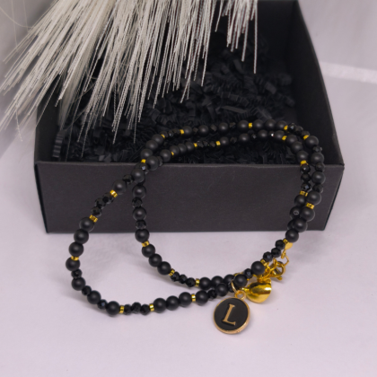 Personalizuotas rankų darbo kaklo papuošalas „Širdies atspindys“