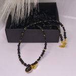 Personalizuotas rankų darbo kaklo papuošalas „Širdies atspindys“